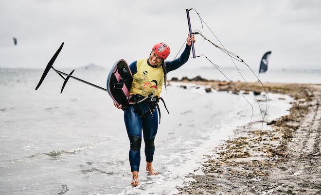 Lauriane Nolot was pushed hard but still outsailed the opposition - 2024 Formula Kite European Championships - photo © IKA media / Robert Hajduk