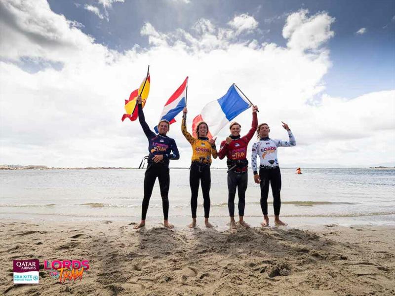 Edgar Ulrich, Jamie Overbeek, Jeremy Burlando, Lorenzo Casati - Lords of Tram GKA Big Air Kite World Cup France photo copyright Samuel Cardenas taken at  and featuring the Kiteboarding class