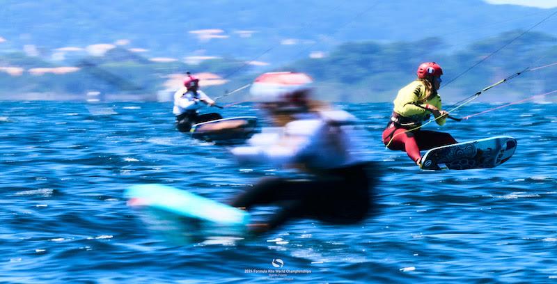 2024 Formula Kite World Championships in Hyères: Lauriane Nolot (right) still leading overall in the women - photo © IKA Media / Robert Hajduk