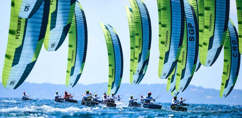 Competitive start in men's gold fleet as Jannis Maus (GER) climbs to 5th - 2024 Formula Kite World Championships - photo © IKA media/ Robert Hajduk