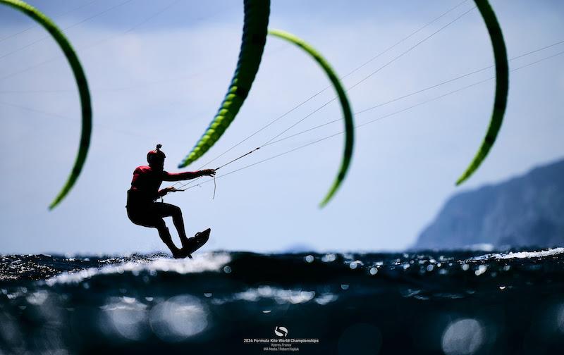 Mazella just missed a spot in the final but will fight hard in the medal series - 2024 Formula Kite World Championships - photo © IKA media/ Robert Hajduk