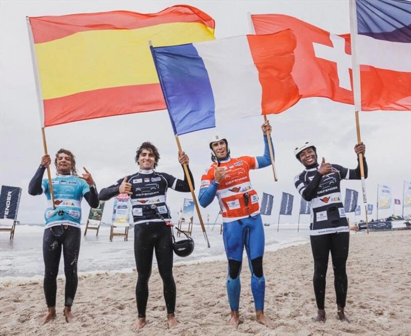 Charles Brodel, Joselito Del Rosario, Lorenzo Casati and Peer Schnyder - 2024 Defender GKA Hydrofoil Big Air World Cup Sylt - photo © Lukas K Stiller