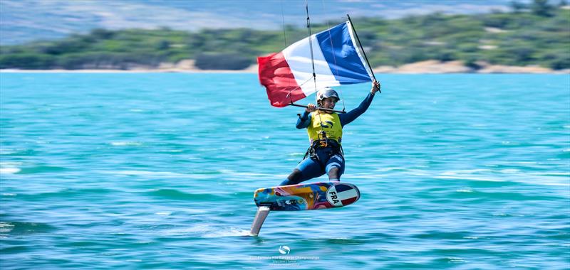 Avoiding a disastrous moment, Lauriane Nolot [FRA] took home the title - photo © IKA Media / Robert Hajduk