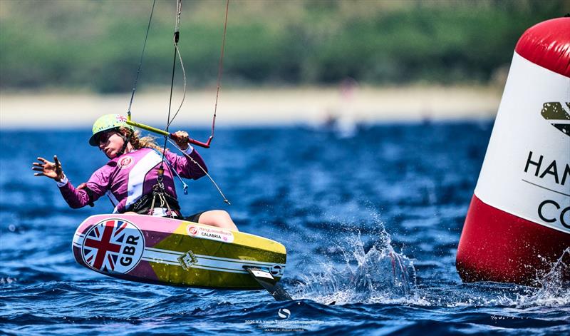 Ella Geiger [GBR] - 2025 IKA Youth European Championships in Gizzeria, Calabria - Day 2 - photo © IKA Media / Robert Hajduk