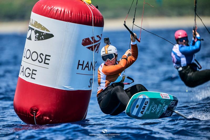 Catalina Turienzo [ARG] and Derin Atakan [TUR] are dominating in Calabria - 2025 IKA Youth European Championships in Gizzeria, Calabria - Day 2 - photo © IKA Media / Robert Hajduk