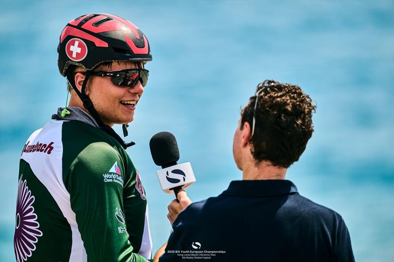 Gian Stragiotti [SUI] ends the day sitting in 3rd - 2025 IKA Youth Europeans in Gizzeria day 3 - photo © IKA Media / Robert Hajduk