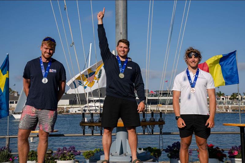 Long Beach Olympic Classes Regatta - Men's Formula Kite:  Gold, Tony Vodisek (SLO); Silver Connor Bainbridge (GBR); Bronze Vojtech Koska (CZE) - photo © Simone Staff