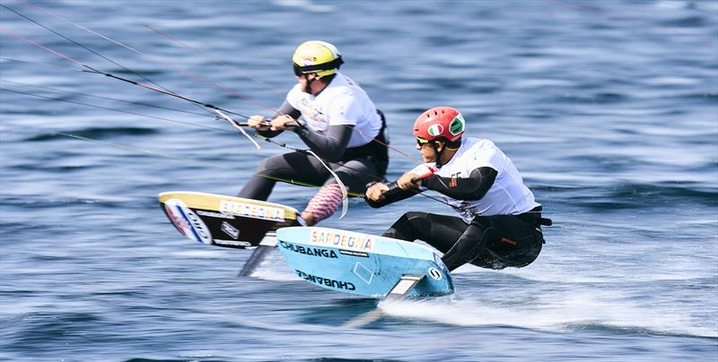 From left, Martin Dolenc and Riccardo Pianosi side by side at the Sardinia Grand Slam 2024  - photo © IKA Media / Robert Hajduk