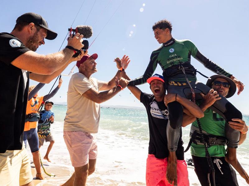 Pedro Alexandre (BRA) - GKA Youth Kite World Championships Tarifa 2025 photo copyright Samuel Cardenas taken at  and featuring the Kiteboarding class