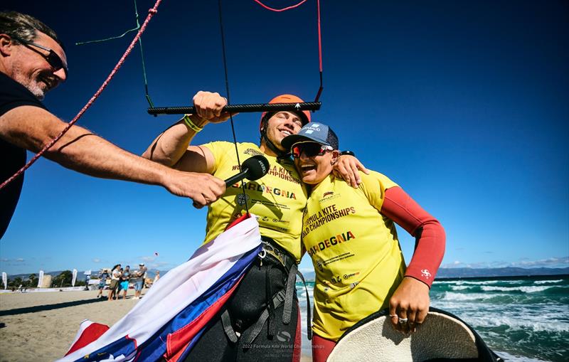 Tony Vodisex and Daniel Moroz, Formula Kite world Champions in Cagliari in 2022 - photo © Robert Hajduk / IKA media