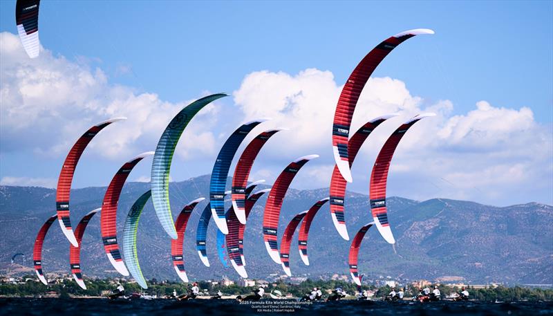 Riders are getting to grips with a new generation of kite technology - 2025 Formula Kite World Championships Quartu Sant'Elena - Day 1 - photo © IKA Media / Robert Hajduk