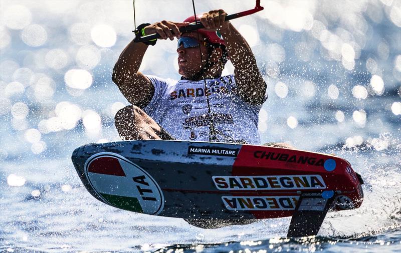 Recently married, Riccardo PIanosi finished the day in second overall - 2025 Formula Kite World Championships Quartu Sant'Elena - Day 1 - photo © IKA Media / Robert Hajduk
