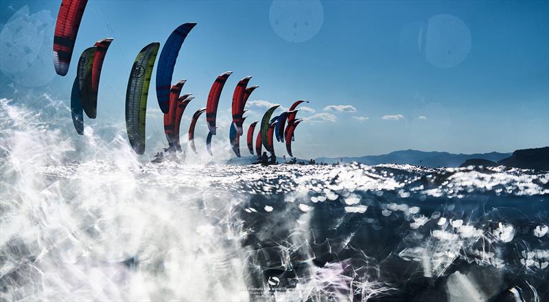 Another glittering but gusty Mistral day in Quartu Sant'Elena - 2025 Formula Kite World Championships - photo © IKA Media / Robert Hajduk