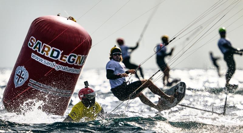 Max Maeder suffered an uncharacteristically bruising day - 2025 Formula Kite World Championships Quartu Sant'Elena - Day 4 - photo © IKA Media / Robert Hajduk