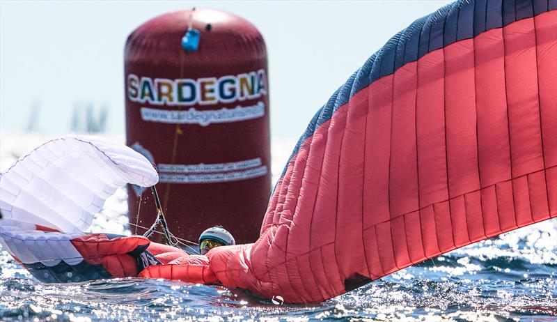 Collapsible chaos at the leeward mark - 2025 Formula Kite World Championships - photo © IKA Media / Robert Hajduk