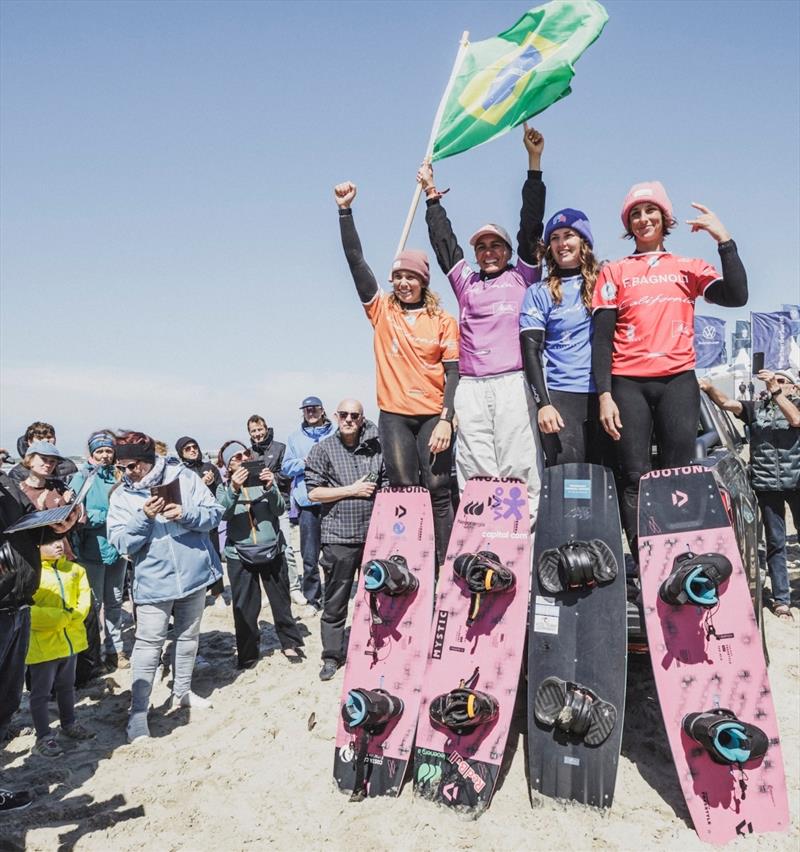 Bruna Kajiya, Claudia Leon, Francesca Bagnoli, Kaya Lehmann - GKA Freestyle Kite World Cup Borkum - photo © Lukas Stiller