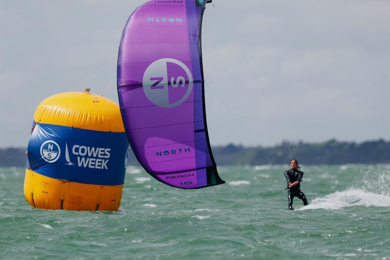 North Sails presented an Action Sports display of kitesurfing, all the more dramatic in the building winds - North Sails Cowes Week Day 5 photo copyright Paul Wyeth / www.pwpictures.com taken at Cowes Combined Clubs and featuring the Kiteboarding class