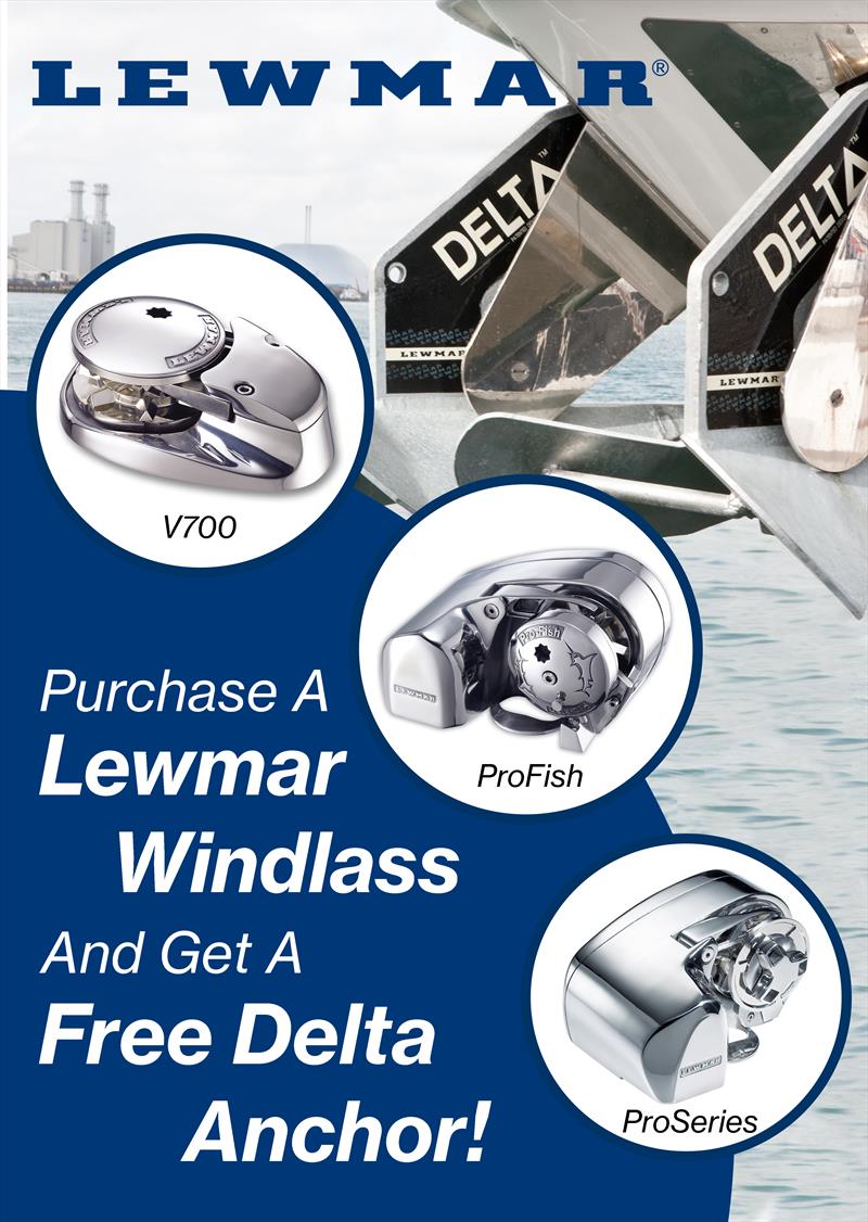 Purchase a Lewmar windlass and get a free Delta anchor photo copyright Kiwi Yachting Consultants taken at  and featuring the  class