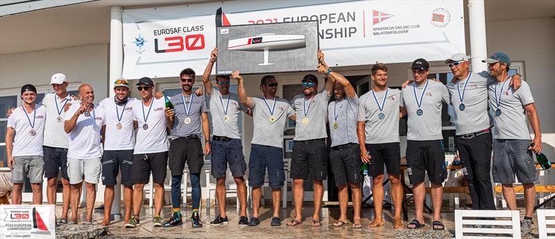 EUROSAF L30 Europeans 2021 photo copyright Cserta Gábor taken at Spartacus Sailing Club and featuring the L30 class