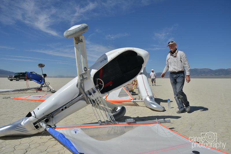 Insufficient widn to race on the first day of the 14th Landsailing World Championship in Nevada photo copyright Carels Photography / www.carelsphotography.net taken at  and featuring the Land Yacht class