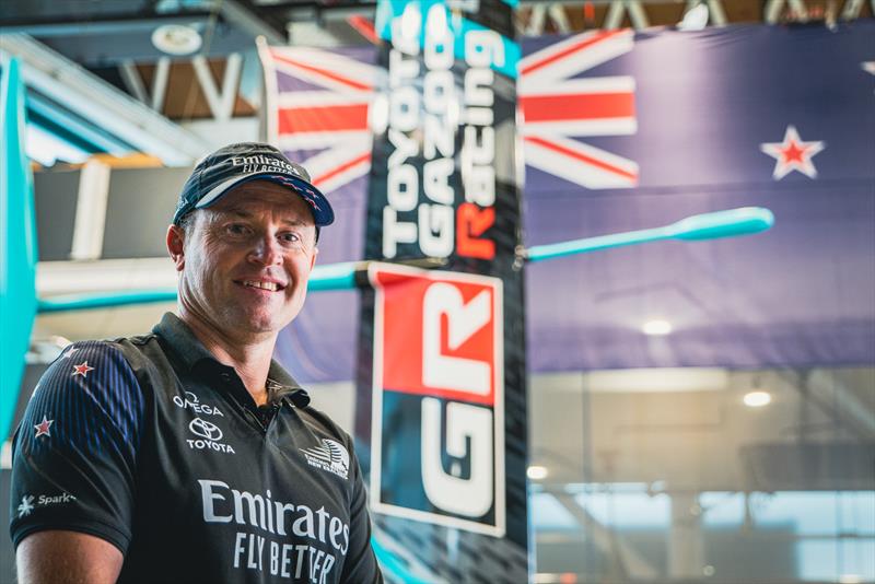 Glenn Ashby - Launch and Christening - Horonuku - Project Speed - May 2022 - photo © Hamish Hooper / Emirates Team New Zealand