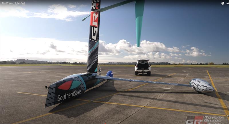 Horonuku's pod can take from 300-1100kg of weight to optimise righting moment - Emirates Team NZ Project Land Speed. - photo © Emirates Team New Zealand