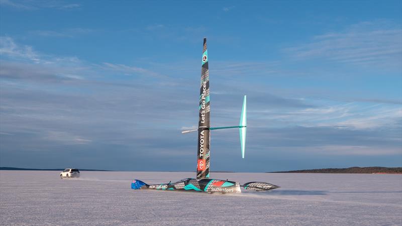 Horonuku is expected to make an attempt on the world land speed record this weekend December 10-11, 2022  - photo © Emirates Team NZ