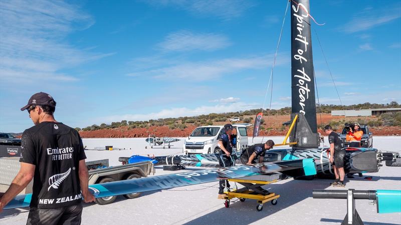 Horonuku is expected to make an attempt on the world land speed record this weekend December 10-11, 2022 - photo © Emirates Team NZ