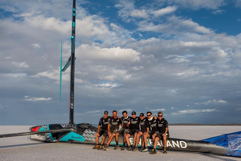 Emirates Team New Zealand's wind powered land speed world record attempt at South Australia's Lake Gairdner - December 11, 2022 - photo © Emirates Team New Zealand/James Somerset