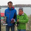 Harry Pynn and Gemma Cook win the Alton Water Fox's Chandlery & Anglian Water Frostbite Series overall © Emer Berry