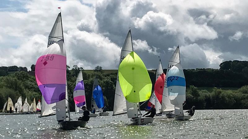 Event winners Chatten and Bailey trailing the Firths, with the Castles close behind during the Banbury Lark Open - photo © Banbury Sailing Club