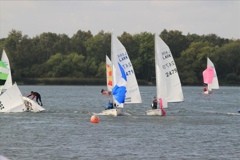 Lark Youth Championships photo copyright Derek Fleming taken at South Staffordshire Sailing Club and featuring the Lark class