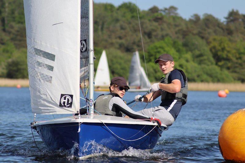 Lark Youth Championship at Frensham Pond photo copyright Lorna Nee taken at Frensham Pond Sailing Club and featuring the Lark class