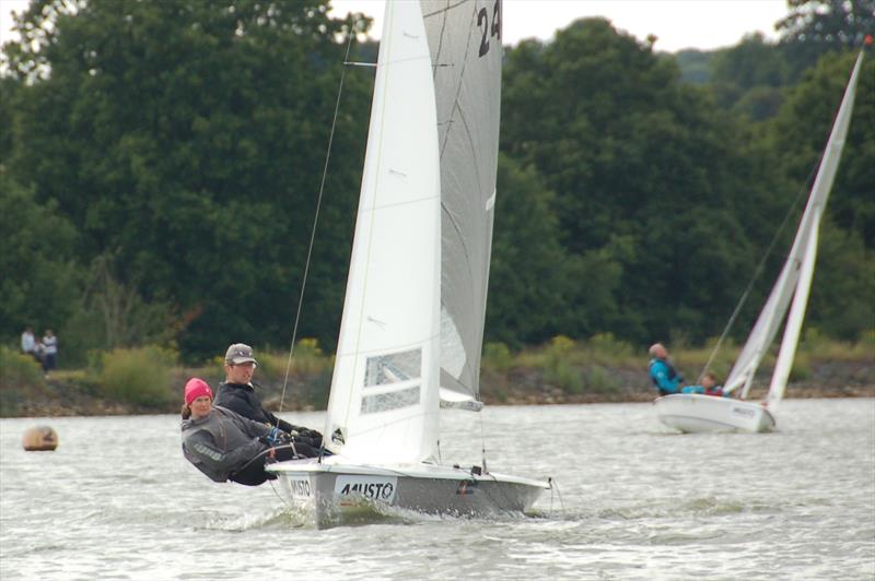 Steve Cumley and Eluned Stewart, second overall in the Lark Inlands at Banbury photo copyright Craig Eady taken at Banbury Sailing Club and featuring the Lark class