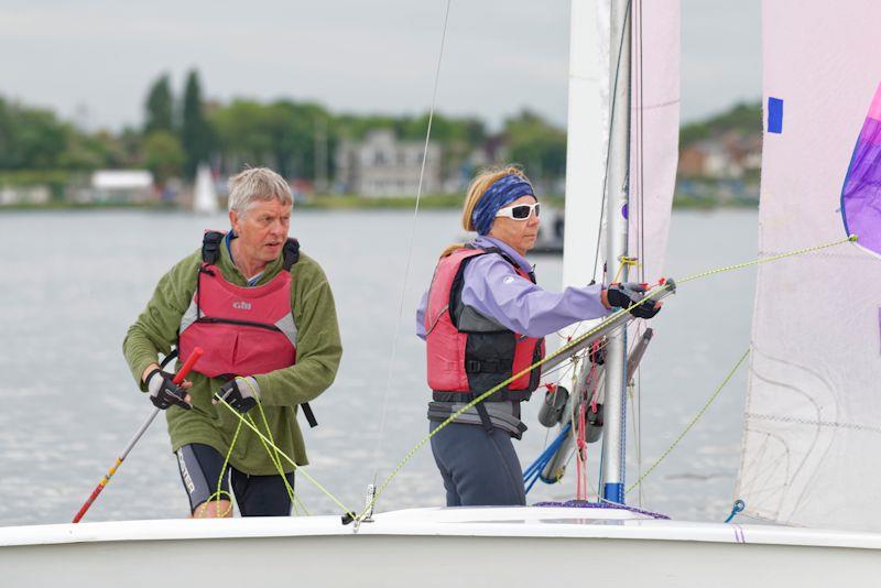 Nigel and Fiona Denchfield won the Double-Handed fleet in the Gill Summer Series at Grafham Water - photo © Paul Sanwell / OPP