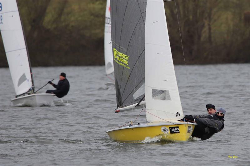 Harry Pynn and Gemma Cook win the Alton Water Fox's Chandlery & Anglian Water Frostbite Series overall photo copyright Tim Bees taken at Alton Water Sports Centre and featuring the Lark class