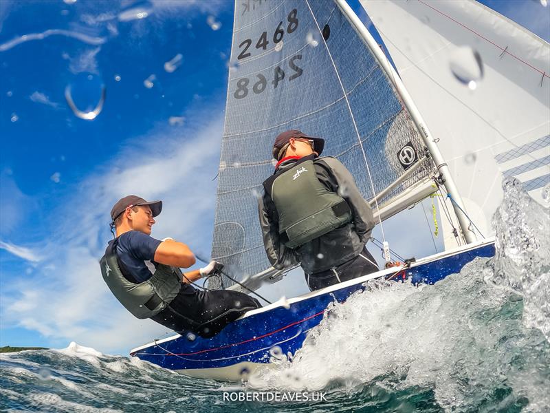 Lark National Championships 2022 photo copyright Robert Deaves / www.robertdeaves.uk taken at Pentewan Sands Sailing Club and featuring the Lark class