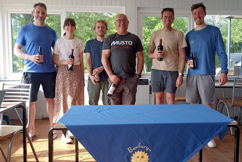 Prize winners - Lark Midlands Double Header event at Banbury photo copyright Neil Firth taken at Banbury Sailing Club and featuring the Lark class