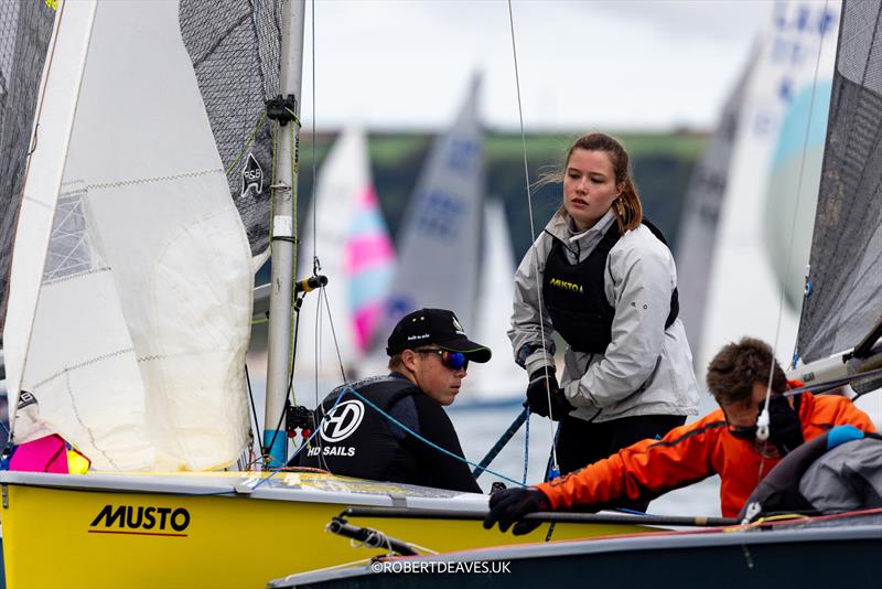 2025 Musto Lark Nationals at Abersoch Day 4 photo copyright Robert Deaves / www.robertdeaves.uk taken at South Caernarvonshire Yacht Club and featuring the Lark class
