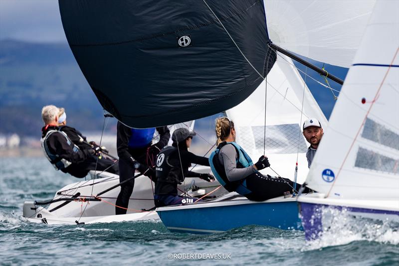 2025 Musto Lark Nationals at Abersoch Day 4 photo copyright Robert Deaves / www.robertdeaves.uk taken at South Caernarvonshire Yacht Club and featuring the Lark class