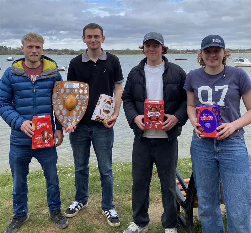 Waldringfield Easter Egg 2026 photo copyright Alexis Smith taken at Waldringfield Sailing Club and featuring the Lark class