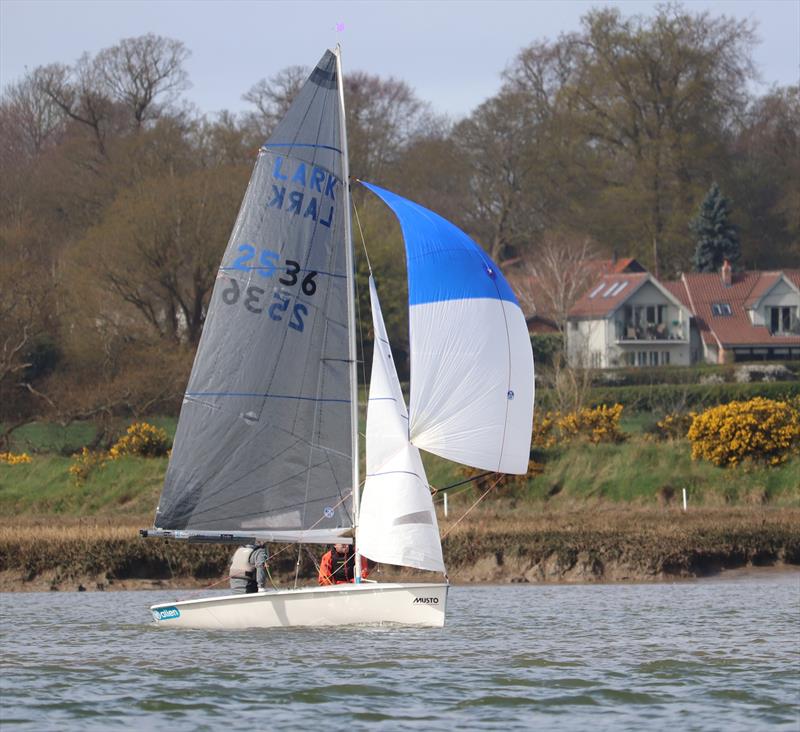 Waldringfield Easter Egg 2026 photo copyright Alexis Smith taken at Waldringfield Sailing Club and featuring the Lark class