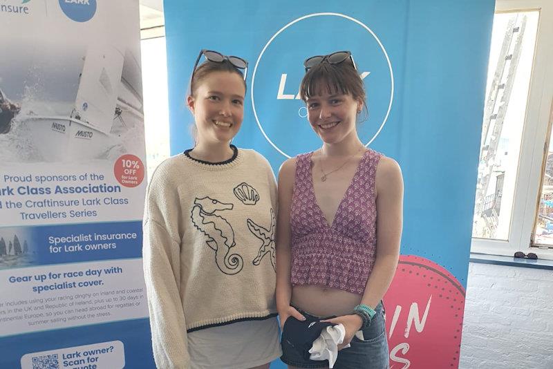 Hannah Carruthers and Isobel Stewart, first Youths - Craftinsure Lark open meeting at Weymouth SC - photo © Nigel Hufton
