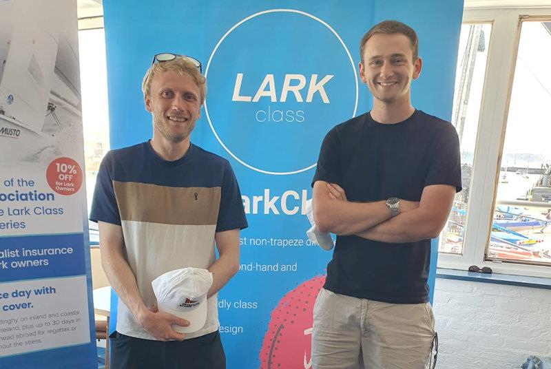 Samuel Bailey and Nick Hydon, third overall - Craftinsure Lark open meeting at Weymouth SC - photo © Nigel Hufton