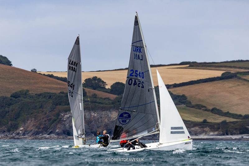 Musto Lark Nationals 2026 at Fowey Day 1 - photo © Robert Deaves / www.robertdeaves.uk