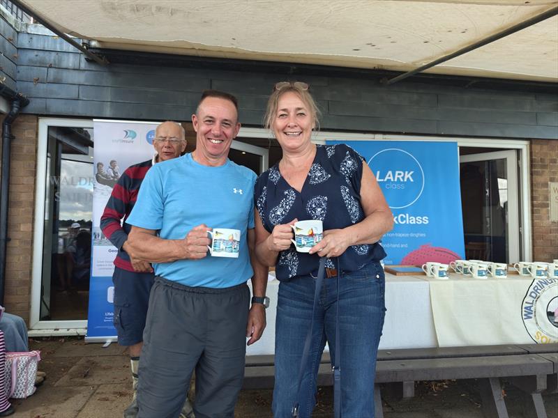 Emma Harris and Matt White finish 3rd in the Craftinsure Lark Cartoon Trophy at Waldringfield - photo © Daniel Watson