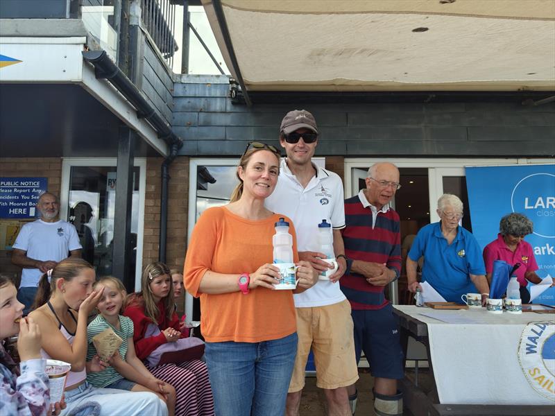 Harry Pynn and Gemma Cook finish 2nd in the Craftinsure Lark Cartoon Trophy at Waldringfield - photo © Daniel Watson