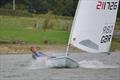 Ben Flower, powers to victory in the Standard fleet during the Laser South Coast Grand Prix at Sutton Bingham © Saffron Gallagher