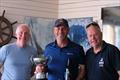 (L-R) Mike Homer, John Ling (winner) and Mark McKeever - ILCA Midland Grand Prix at Midland SC sponsored by Sailingfast © Ross Forbes