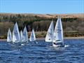 Ian Jones leading the fleet at Delph SC during the ILCA Northern Circuit 2025 © Poppy Haslam